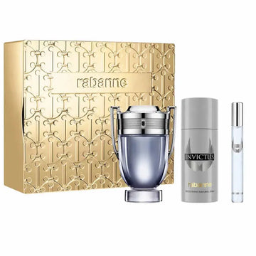 🖤🏆 Paco Rabanne Invictus Eau de Toilette 100 ml Set 3 Piezas